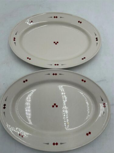 2) Buffalo China Buf130 Oval Serving Plates *Read*