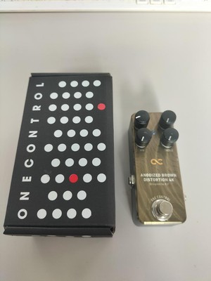 One Control - Anodized Brown Distortion 4K Gitarren Effektpedal Guten Zustand