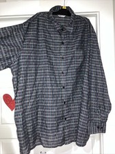 Vintage CALIFORNIA CASUALAIRE LS Shirt USA Made Hipster 2XL XL Multicolor Stripe