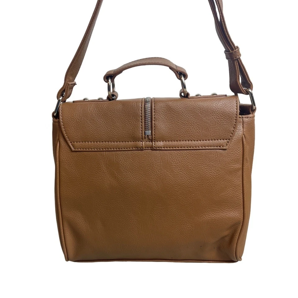 Cartera Bandolera Plegable Nine West Para Mujer Cuero Marrón Talla M Foto 4 de 4