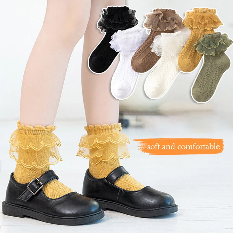 Toddler lace socks top