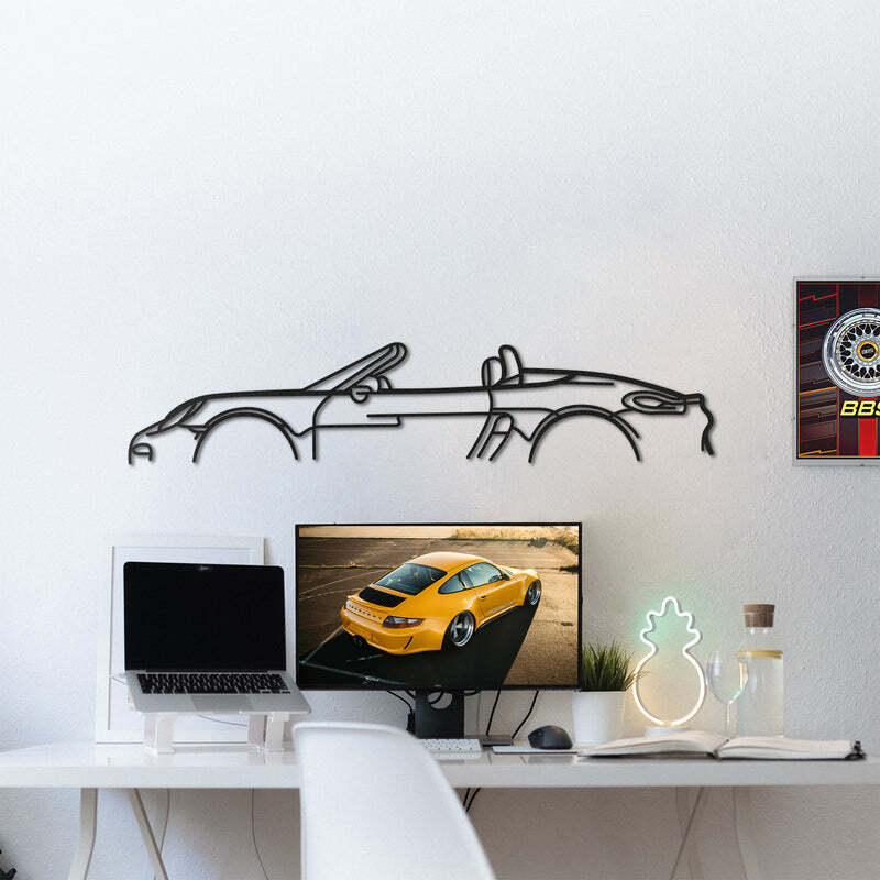 Wall Art Home Decor 3D Acrylic Metal Car Auto Poster USA Silhouette 981 Classic