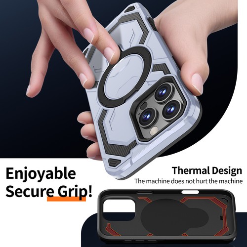 For iPhone 16 Pro Max 15 14 13 Shockproof Hard Ring Stand Back Rugged Case - Picture 56 of 60