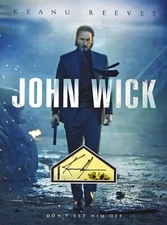 Keanu Reeves John Wick Autographed Photo RP 8x10