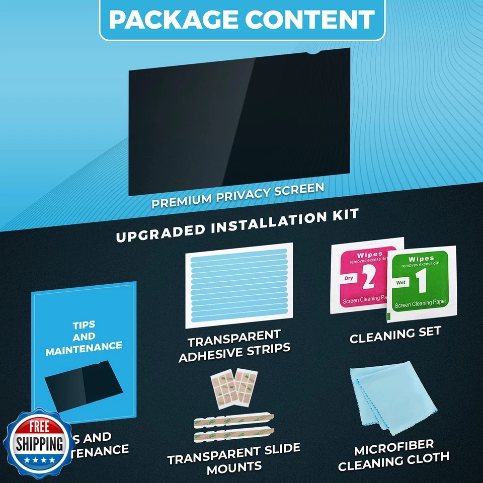 Privacy Screen Filter for 17.3 Inches Laptop, Screen Protector size is 15.1 i - Image 4 of 4