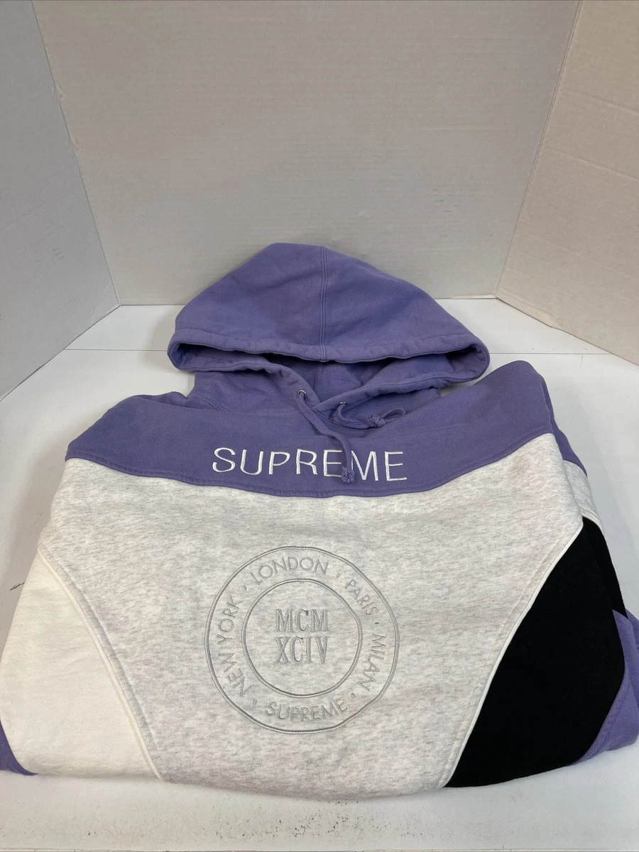 Supreme Milan Hooded Sweatshirt Light Violet SS20 Size XL Used