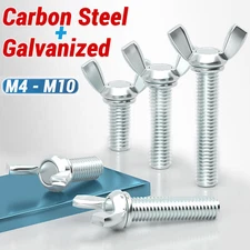 Butterfly Wing Screws AN 265 Thumb Screws M4 M5 M6 M8 M10 Wing Bolts Zinc