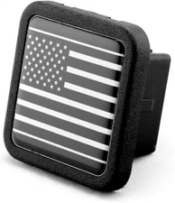 eVerHitch USA Metal Flag Trailer Hitch Cover Tube Plug Insert Fits 2" Receiver