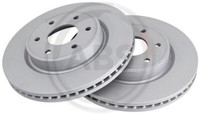 2X A.B.S. 18697 Bremsscheibe Vorne Passend FüR Nissan Renault