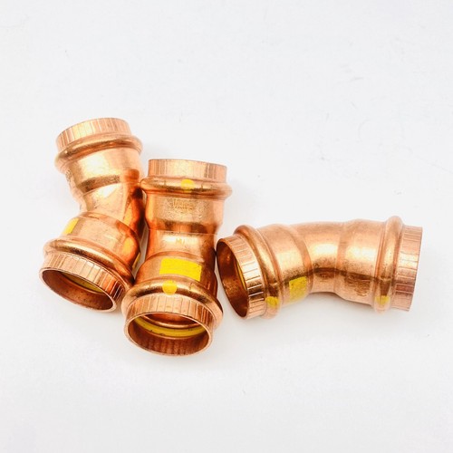 VIEGA 16198 PROPRESS G COPPER 45° ELBOW WITH 1" PRESS X PRESS ( 3 PACK )