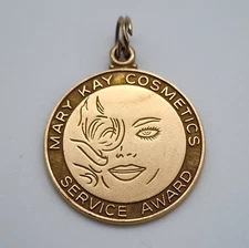 Vintage Mary Kay Cosmetics - 10k Gold Filled - Service Award Charm Pendant