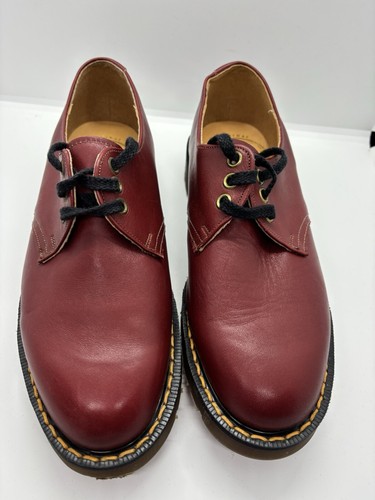 Dr. Martens Vintage seltene glatte kirschrote Schuhe hergestellt in England UK-Größe 5!!! - Bild 2 von 12