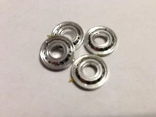 1/32 Strombecker #8339-B BRM style chrome slot car wheel inserts NOS LOOSE C*