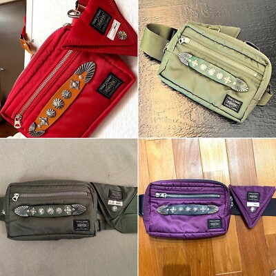 PORTER × TOGA Body Bag Red Light Gray Khaki Purple Yoshidakaban Belt JAPAN USED