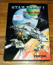Star Fleet I The War Begins Interstel 1986 Floppy Disk Computer Video Game