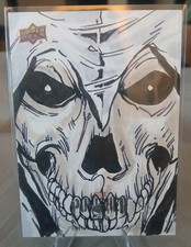  Upper Deck Marvel 1/1 Masterpieces AP Sketch Card PUNISHER by Jason Sobol
