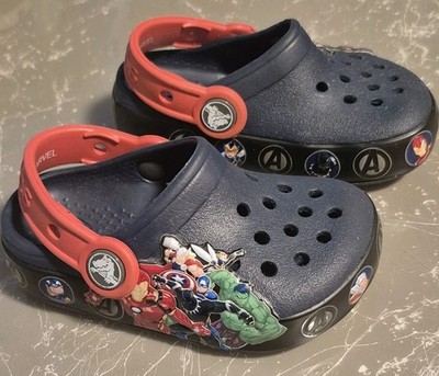 Crocs Light Up Flashing Marvel Avengers Toddler Shoes, Size C6
