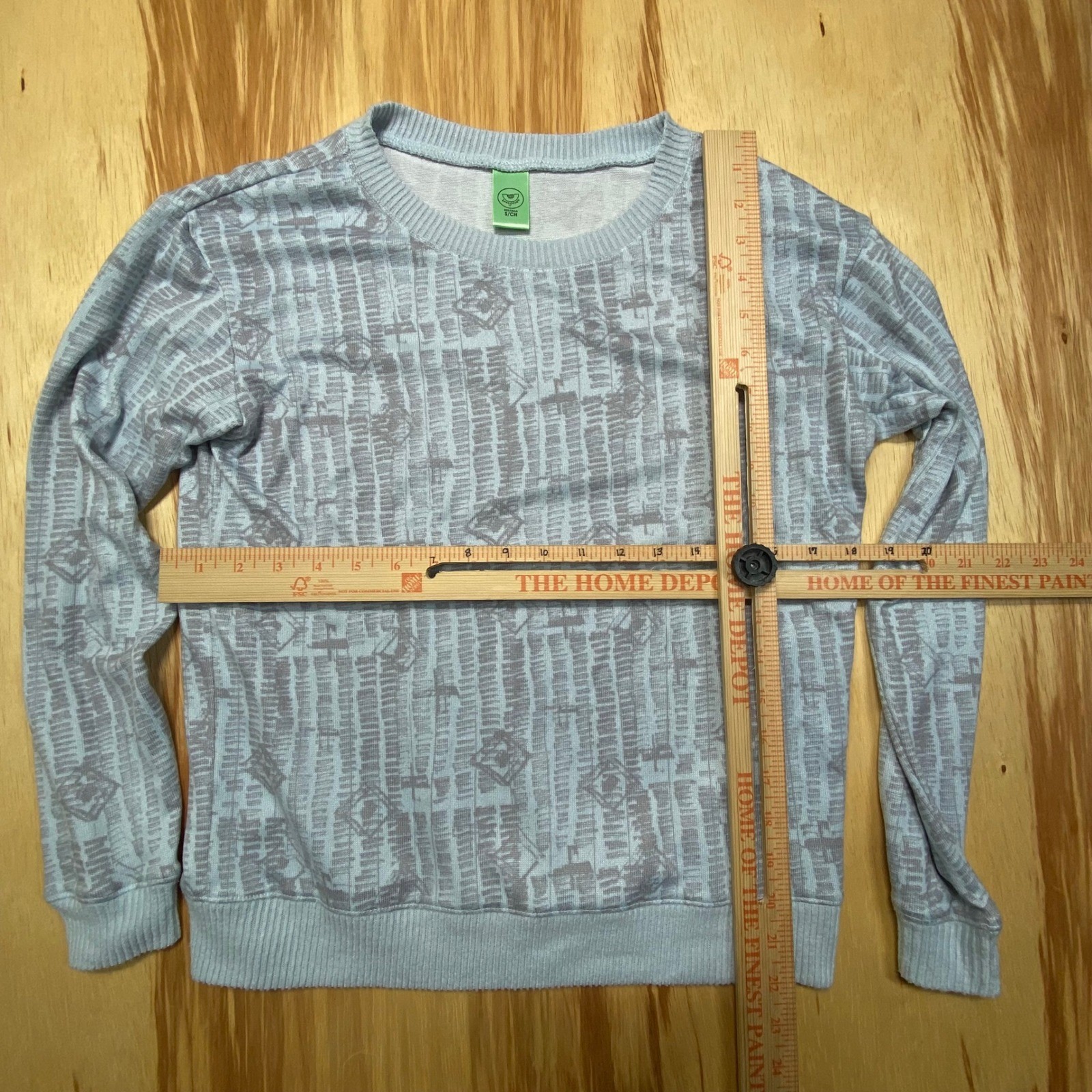 Honeydew Women's Small Gray Patterned Crewneck Sw… - image 2