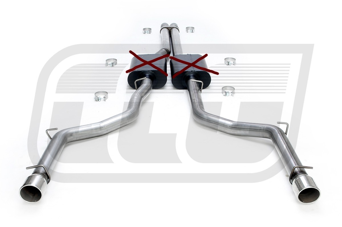Stainless 3" CatBack Exhaust Pipe 05-10 Dodge Magnum/Charger Chrysler 300C SRT8