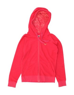 Roxy Damen Fleecejacke mit Kapuze UK 10 Small rosa Polyester HP02