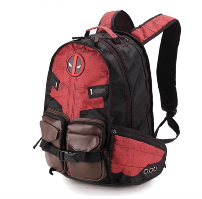 Mochila Cosplay Marvel Comics Deadpool Mochila Bolsa de Viaje Bolso para Laptop Nuevo Foto 2 de 4