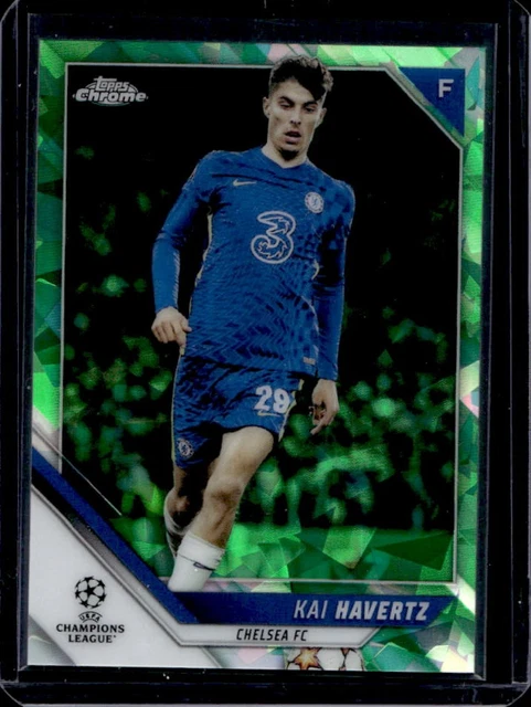 2021 Topps Chrome Sapphire UEFA Kai Havertz Green #/75 Chelsea
