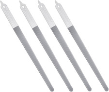 4 Pcs Diamond Deb Nail File Metal Nail File with Sharp Pointed Tip, Stainless St