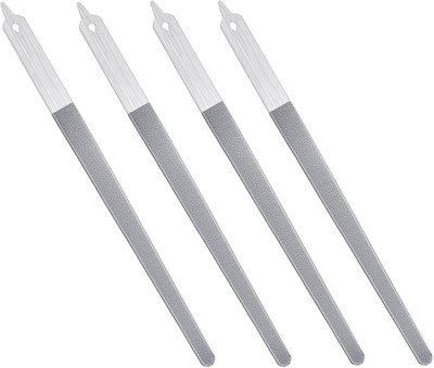 4 Pcs Diamond Deb Nail File Metal Nail File with Sharp Pointed Tip, Stainless St