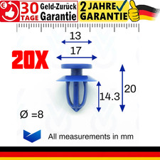 20 x Türverkleidung Clips für Opel Astra Corsa Meriva Insignia Chevrolet Spark