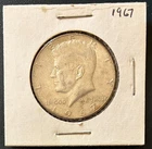 1967 Kennedy Half Dollar, 40% Silver, Circulated, Natural Patina