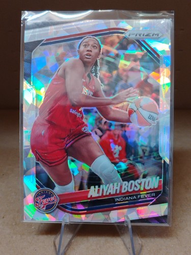 2025 Panini Prizm WNBA #75 Aliyah Boston Cracked Ice Prizm Indiana Fever