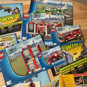 Lot x24 Lego City Instruction Manuals Only 7208 4440 60085  Police Fire Car Plow