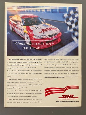 DHL Express Honda Accord STC Marco Werner 1997 Vintage Ad Werbung Reklame