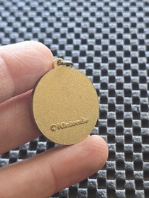 Vintage Nintendo Famicom Golf U.S. Course Contest Prize Gold Coin Chain Disk-kun