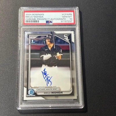Riku Nishida 2024 Bowman Chrome Baseball Card Japan Trading Card