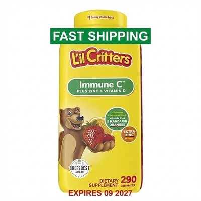 L'il Critters Immune C Gummy Vitamins for Kids, 290 Ct - Exp 09/2027 - FAST SHIP