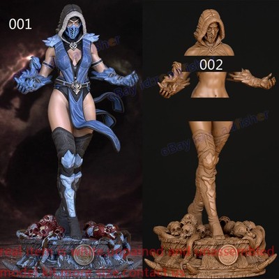 Sub Zero Lady 1/12 1/8 1/4 1/3 1/2 Model Kit Unpainted Unassembled 3D Print 2Ver