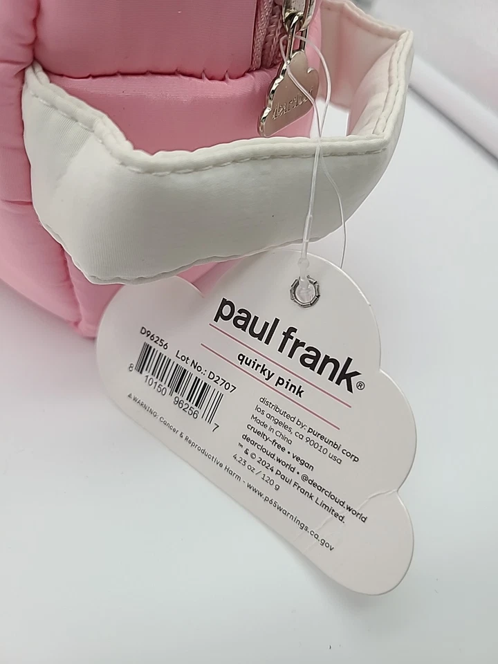 DEARCLOUD x PAUL FRANK Rosa Hinchado Cosméticos/Estuche de Maquillaje/Bolso-Nuevo/NUEVO CON ETIQUETAS Foto 4 de 4