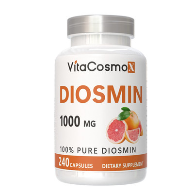 VitaCosmoX DIOSMIN 1000 Mg Citrus Sinensis 240  Supplement for circulation Veins