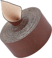 1" Wide Brown Faux Grain Buffalo Leather Strips 79" Long Pu Leather Belt Strap 1