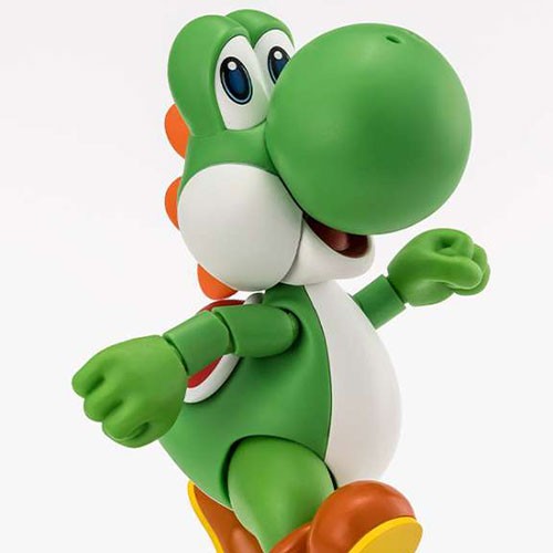 Figurine Yoshi S.H. Figuarts Super Mario articulée de 11 cm