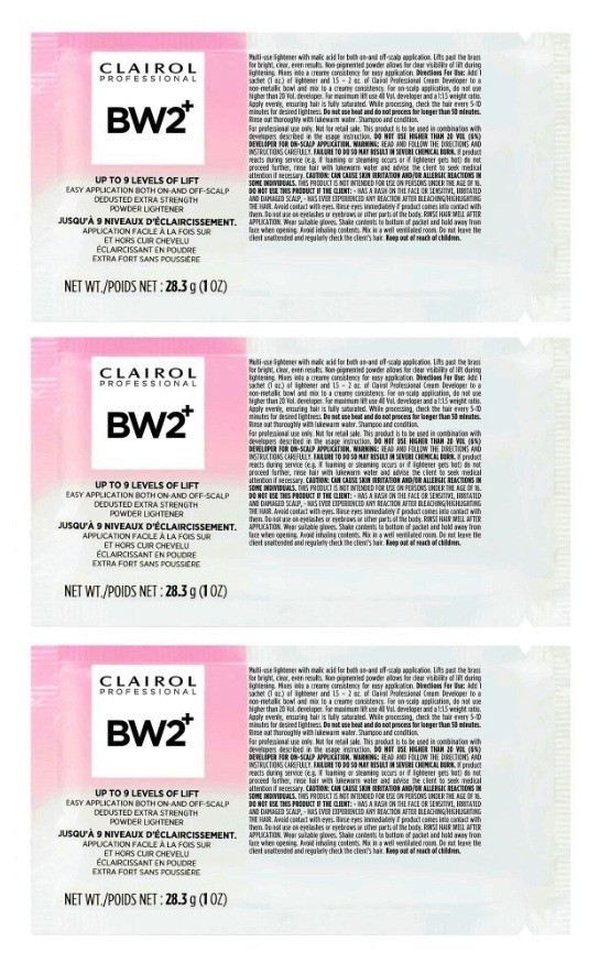 Осветлитель Clairol BW2 Plus Extra Strength Powder 1 унция упаковка из 3 штук 2390₽