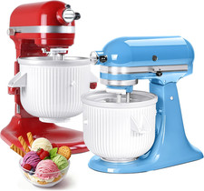 Ice Cream Maker Attachment for KitchenAid Stand Mixer, Compatible with KitchenAi