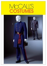 McCall's Pattern Men's Civil War Uniform Coat, Trousers Costume M4745 Size 34-44