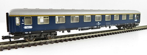 N / 1:160 Fleischmann Piccolo 8192, Schnellzugwagen Blau 1.Klasse DB Ep:IV Top! | Zustand: Gebraucht