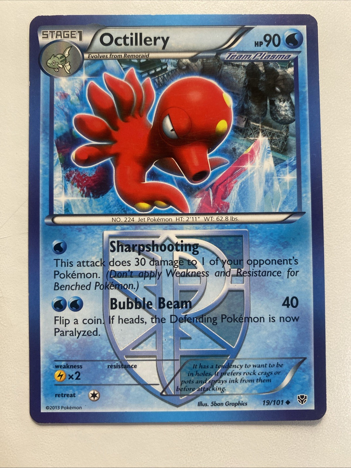 Octillery (Team Plasma) 19/101 Plasma Blast Regular