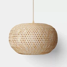 Bamboo Woven Pendant Light - Room Essentials