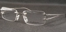 Leon Freeman by RICARDO Majken C3 Silver UNIQUE RARE EYEGLASSES 54-17-120(NOTES)