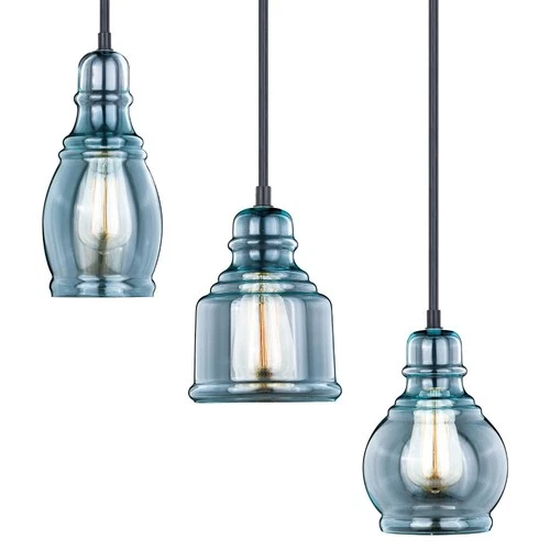 Vaxcel - Millie 3-Light Multiple Pendants in Farmhouse Style 17.75 Inches Tall - Picture 2 of 4
