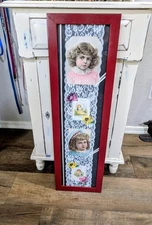 Antique Trading Cards Sewing Machine Lot of 4 Framed